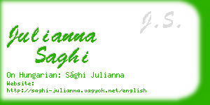 julianna saghi business card